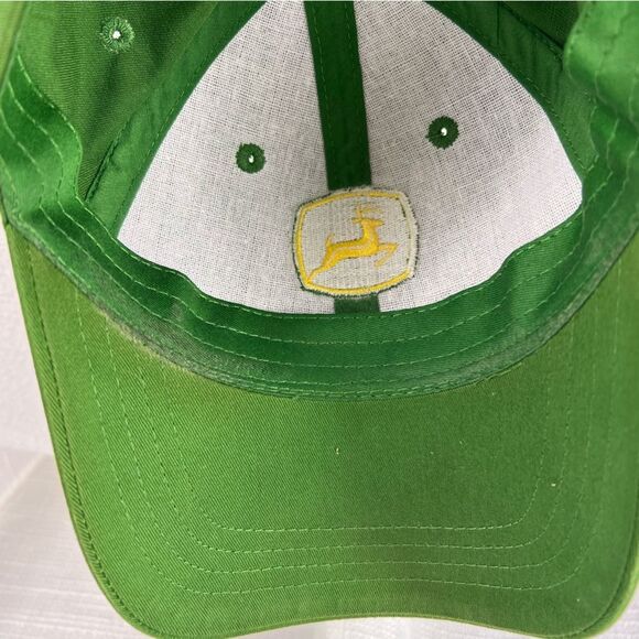 Vintage John Deere Baseball Hat Classic Green Cotton Adjustable Farm - Picture 5 of 7